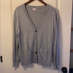 Merona Cardigan Sweater Light Grey Size Medium